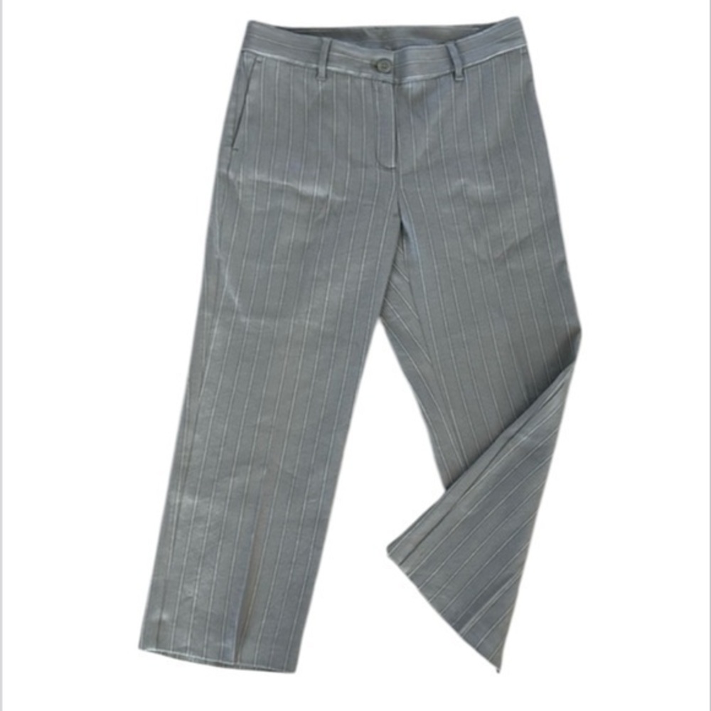 J. Jill Linen stretch size 6 pinstripe ankle pants